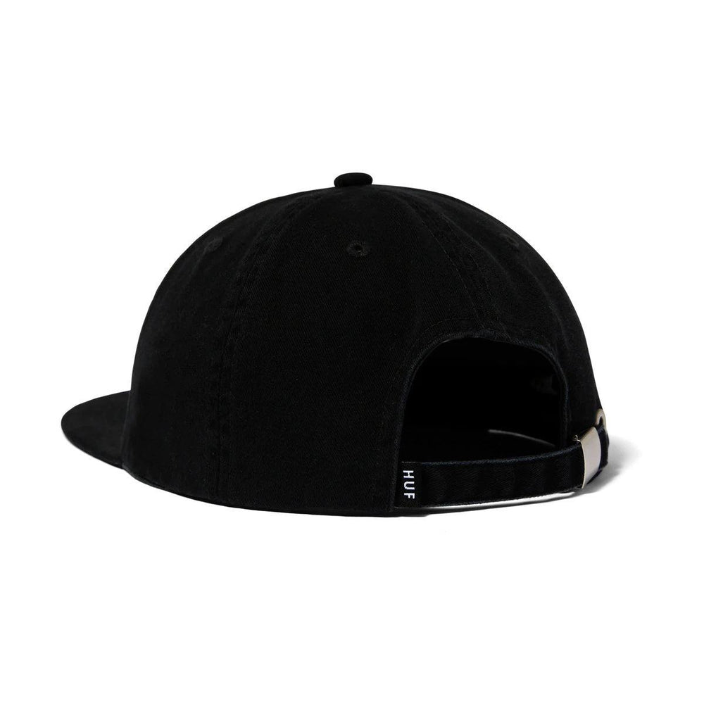 HUF Zine 6 Panel Hat Black - Impact Skate