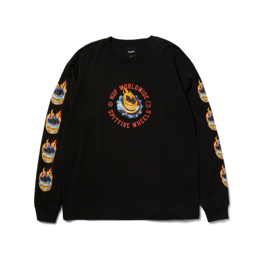 HUF x SPITFIRE Chrome Head Longsleeve Black
