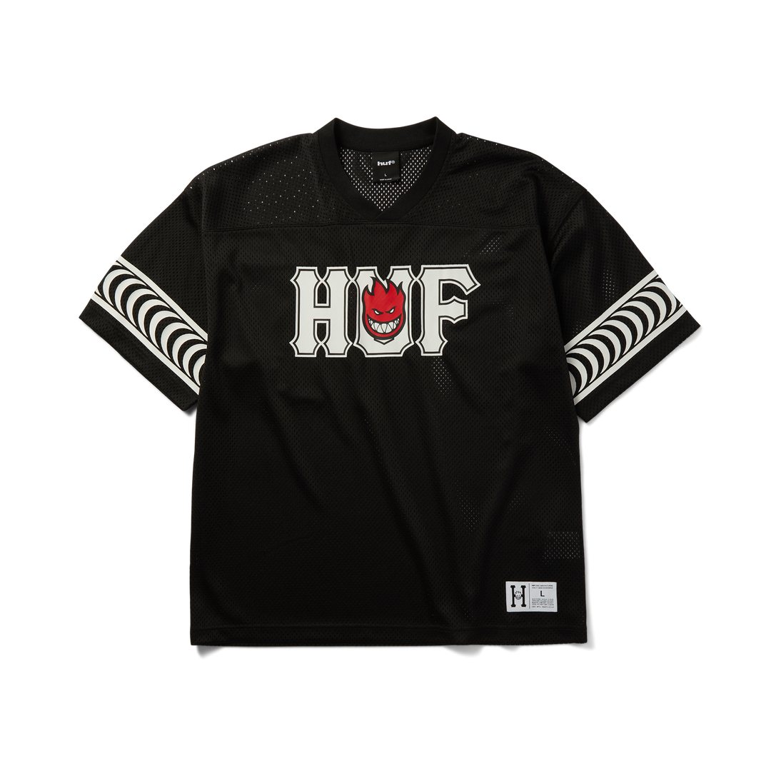 HUF x SPITFIRE End Zone Jersey Black