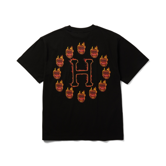 HUF x SPITFIRE Flame Galaxies Tee Black