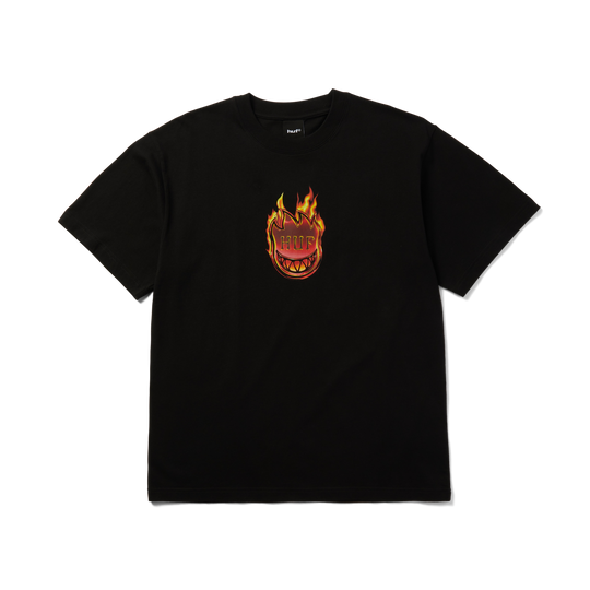 HUF x SPITFIRE Flame Galaxies Tee Black