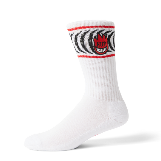 HUF x SPITFIRE Spiral Socks White
