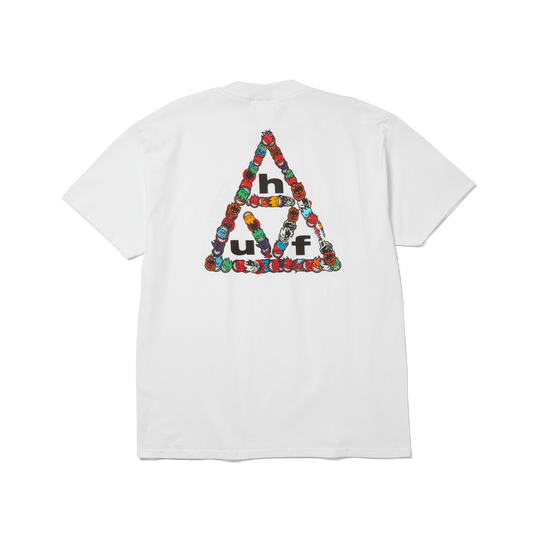 HUF x SPITFIRE Sticker TT Tee White