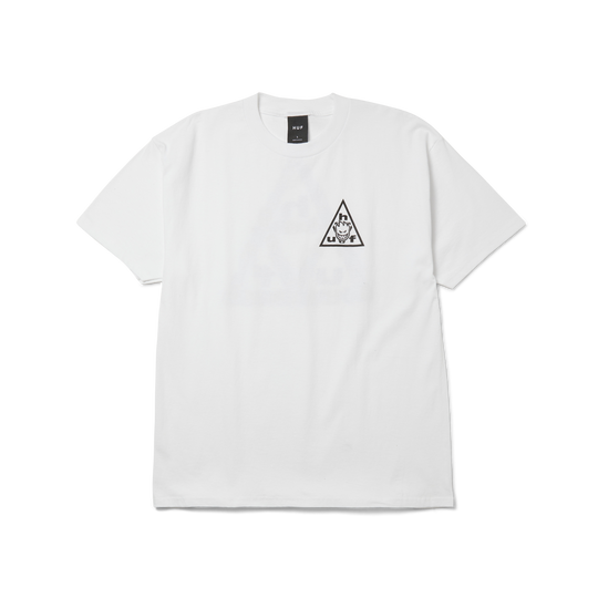 HUF x SPITFIRE Sticker TT Tee White