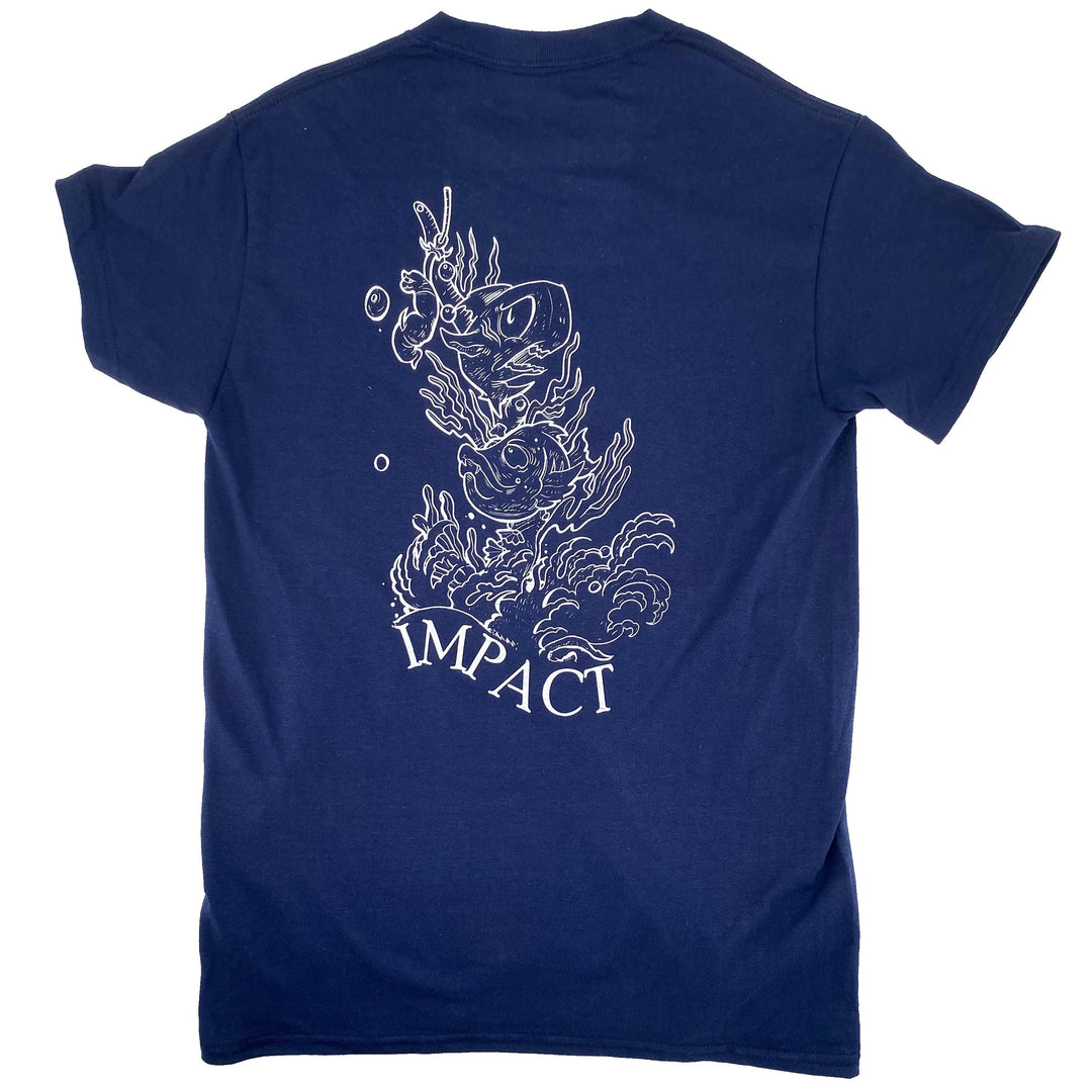 IMPACT ATU Fishing Tee Navy - Impact Skate