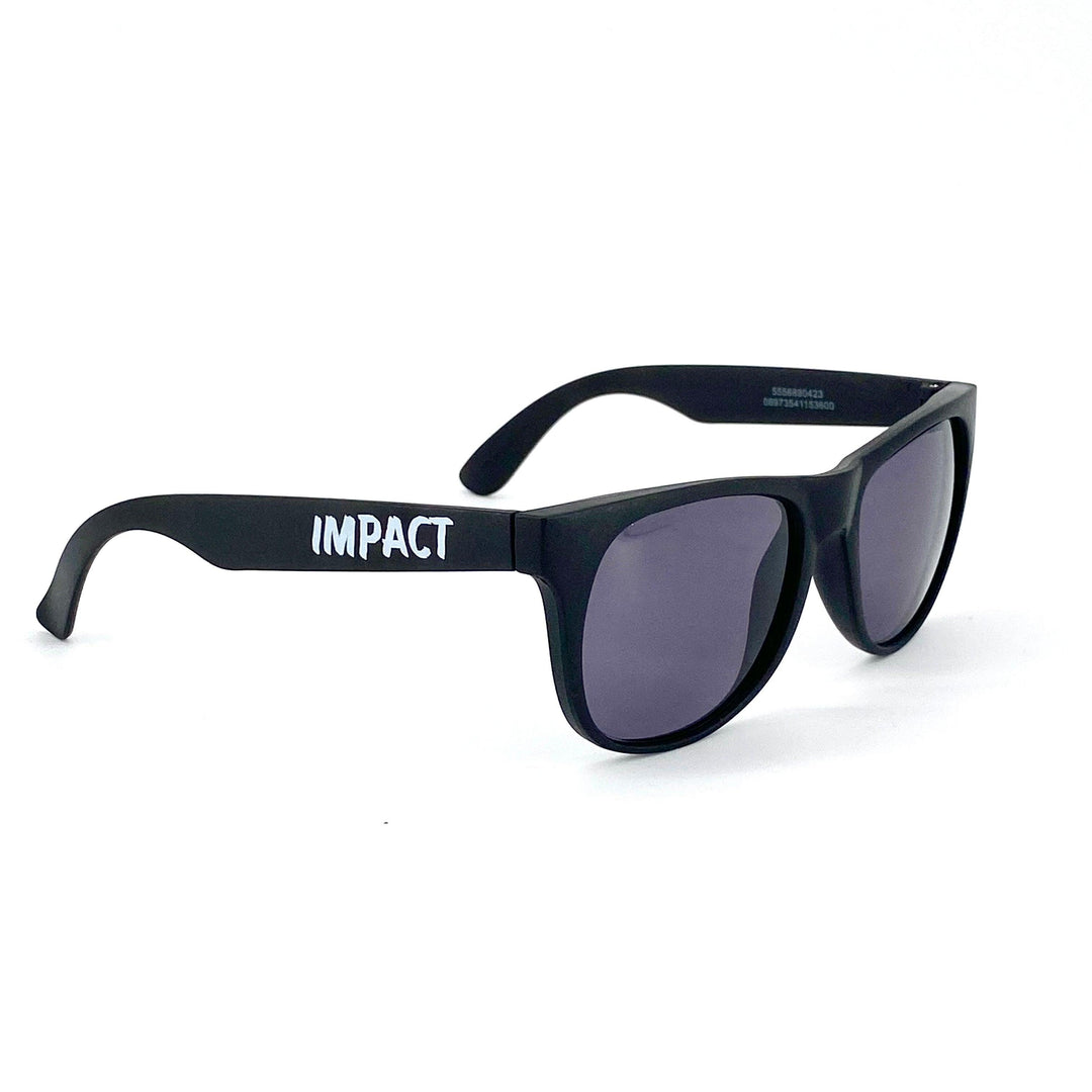 IMPACT Brushed Font Sunglasses Black - Impact Skate