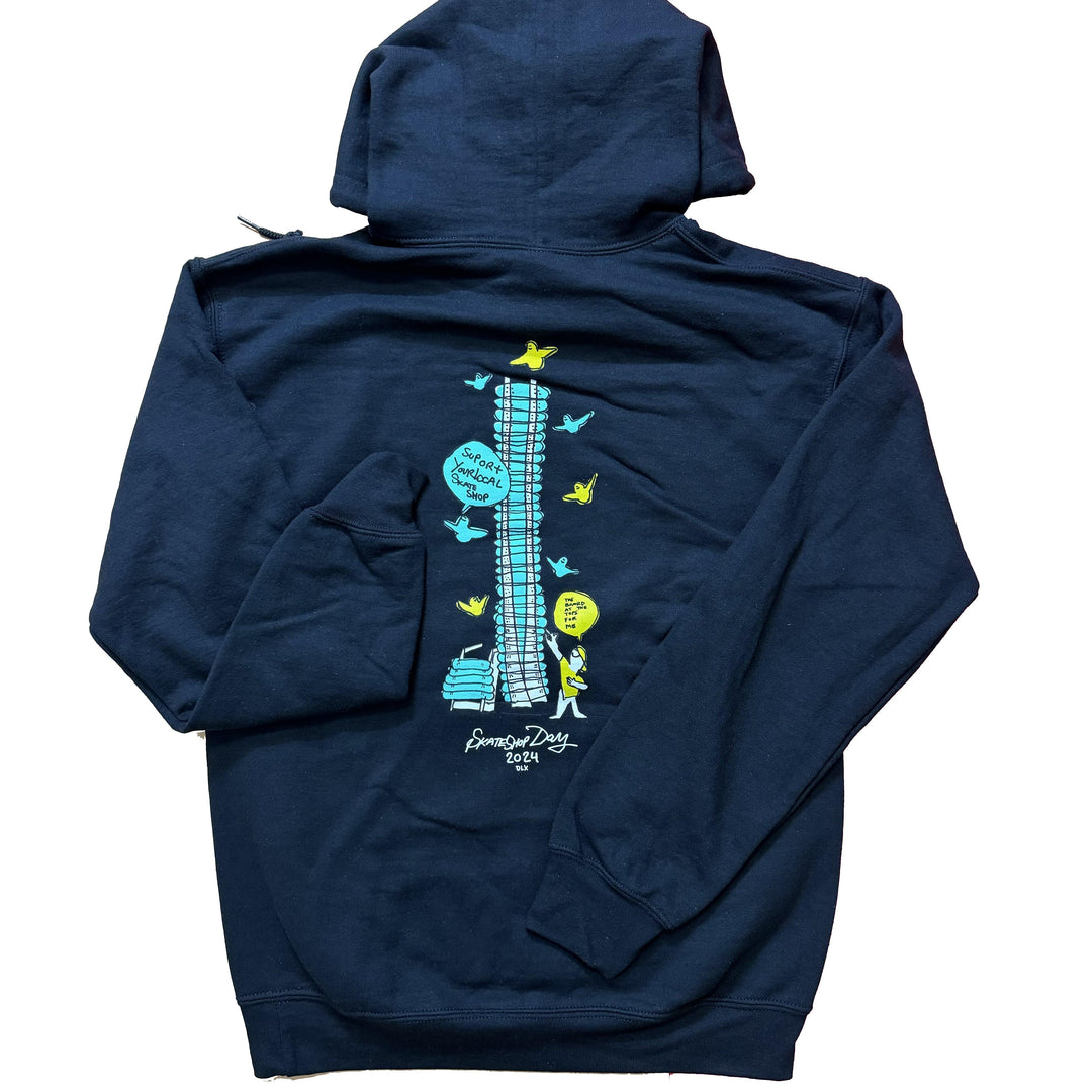 IMPACT Gonz SSD Deck Wall Hoodie Black - Impact Skate