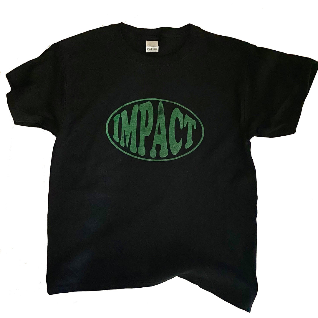 IMPACT Youth Oval Logo Tee Black (Glow) - Impact Skate