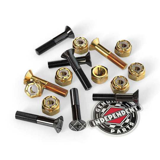 INDEPENDENT 1" Standard Hardware Gold/Black - Impact Skate