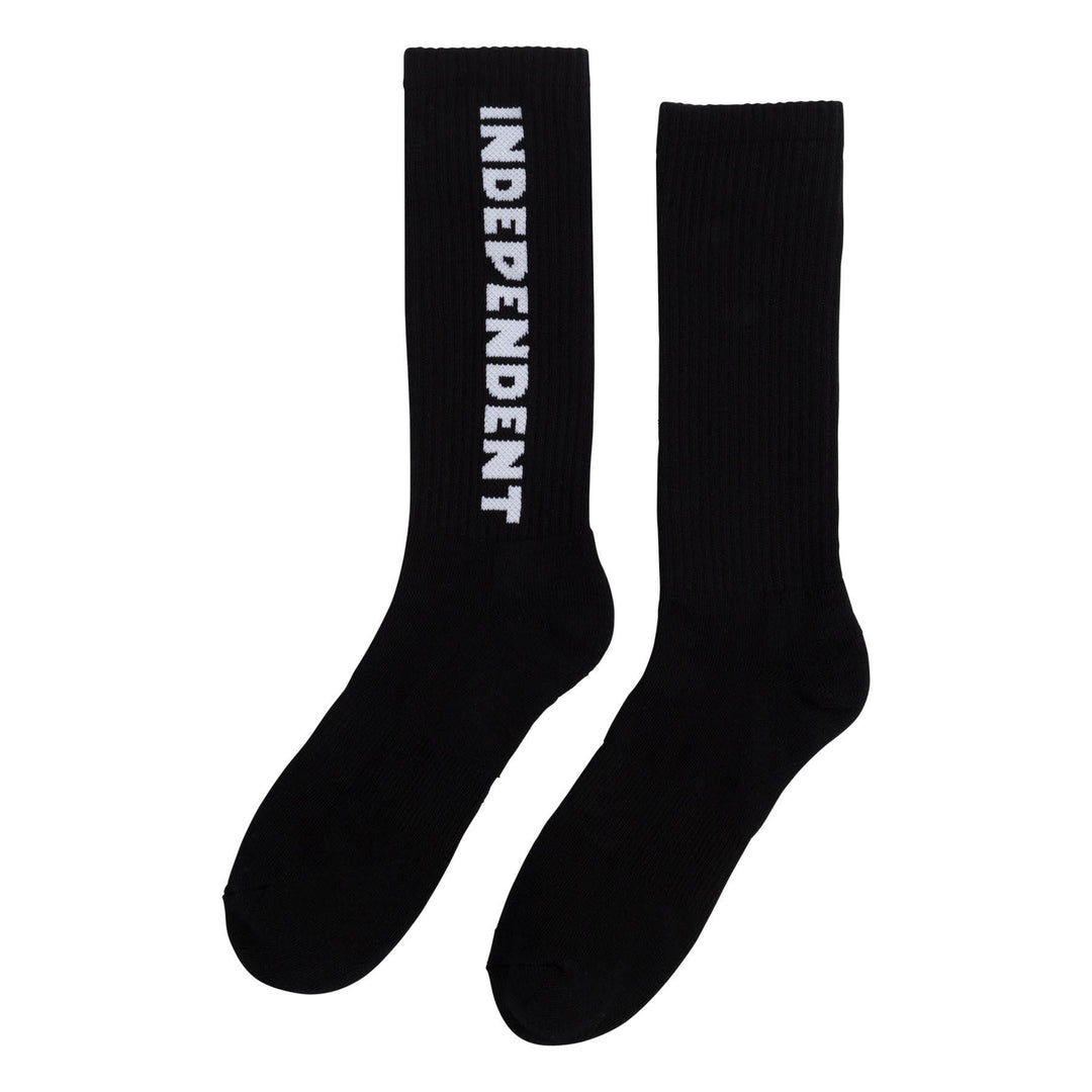 INDEPENDENT Baseline Mid Crew Socks Black - Impact Skate