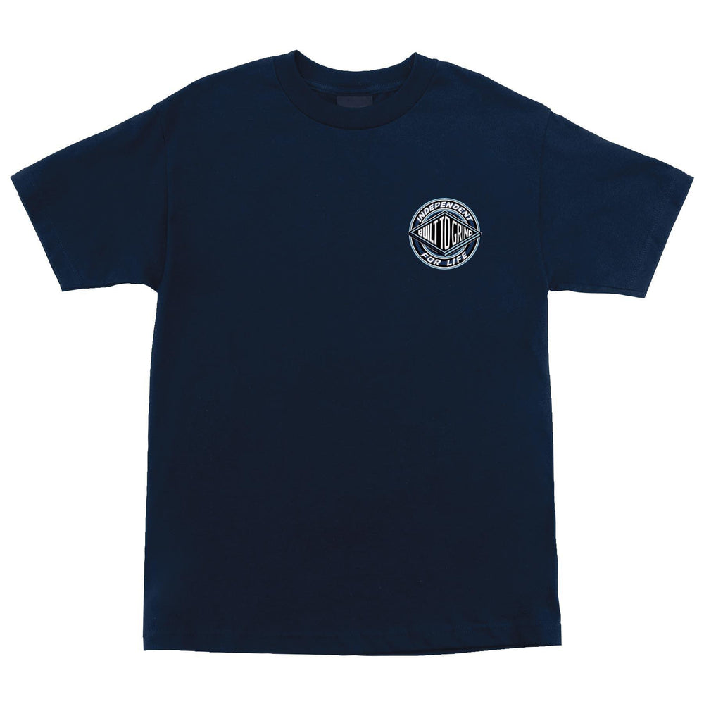 INDEPENDENT For Life Clutch Tee Navy - Impact Skate