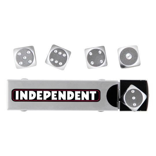 INDEPENDENT Bar Logo Dice Set Silver