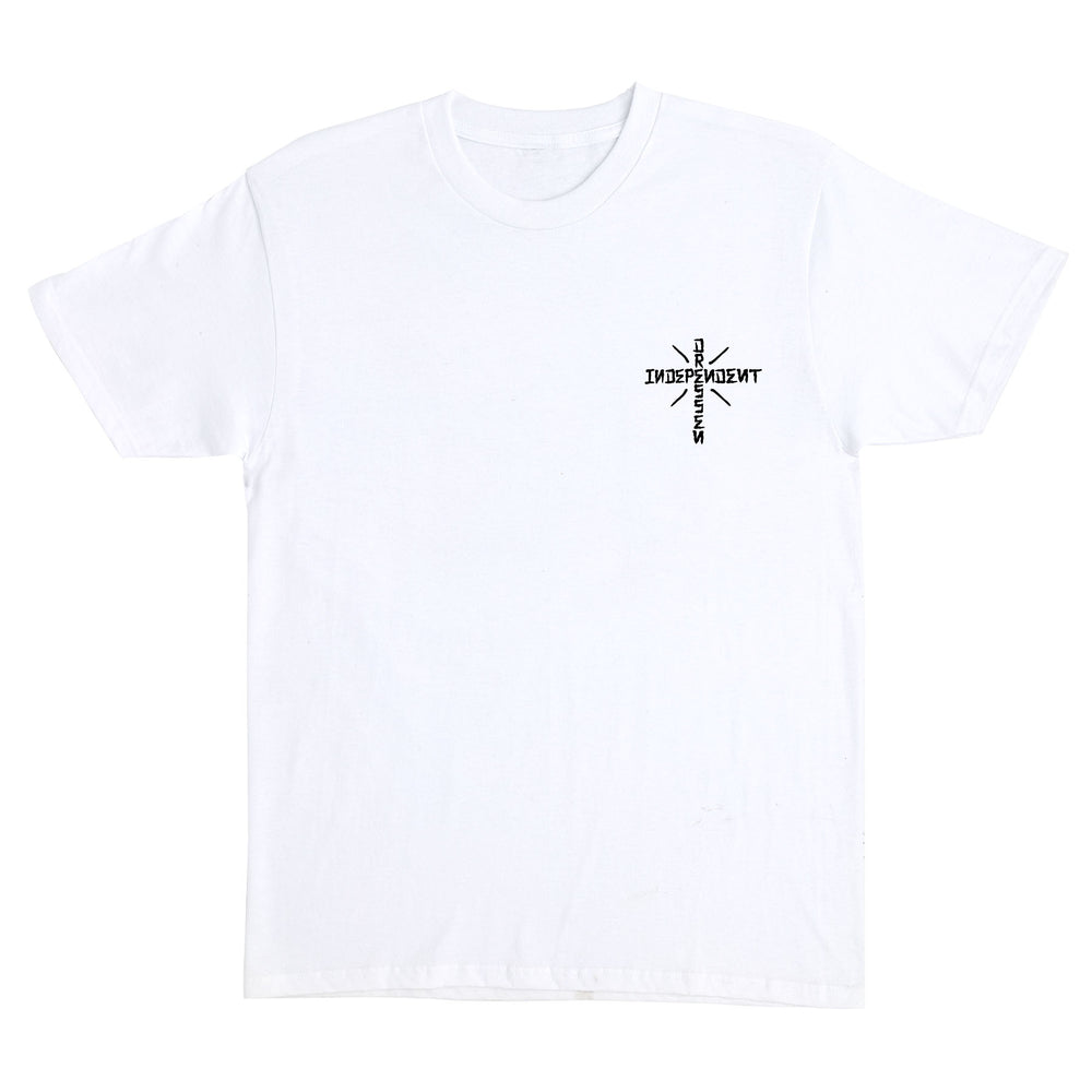 INDEPENDENT Dressen Skull Rose Tee White