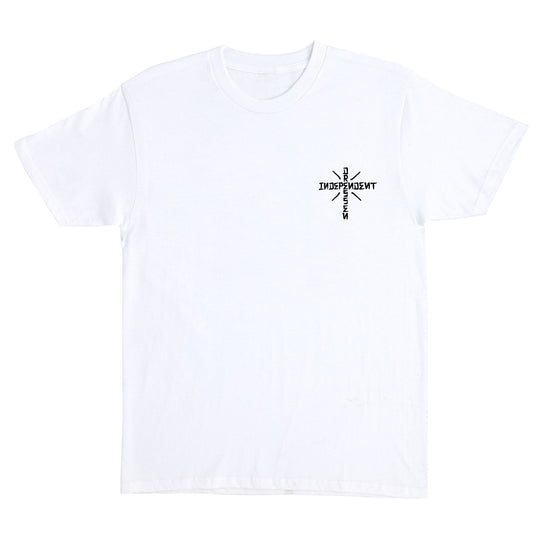INDEPENDENT Dressen Skull Rose Tee White