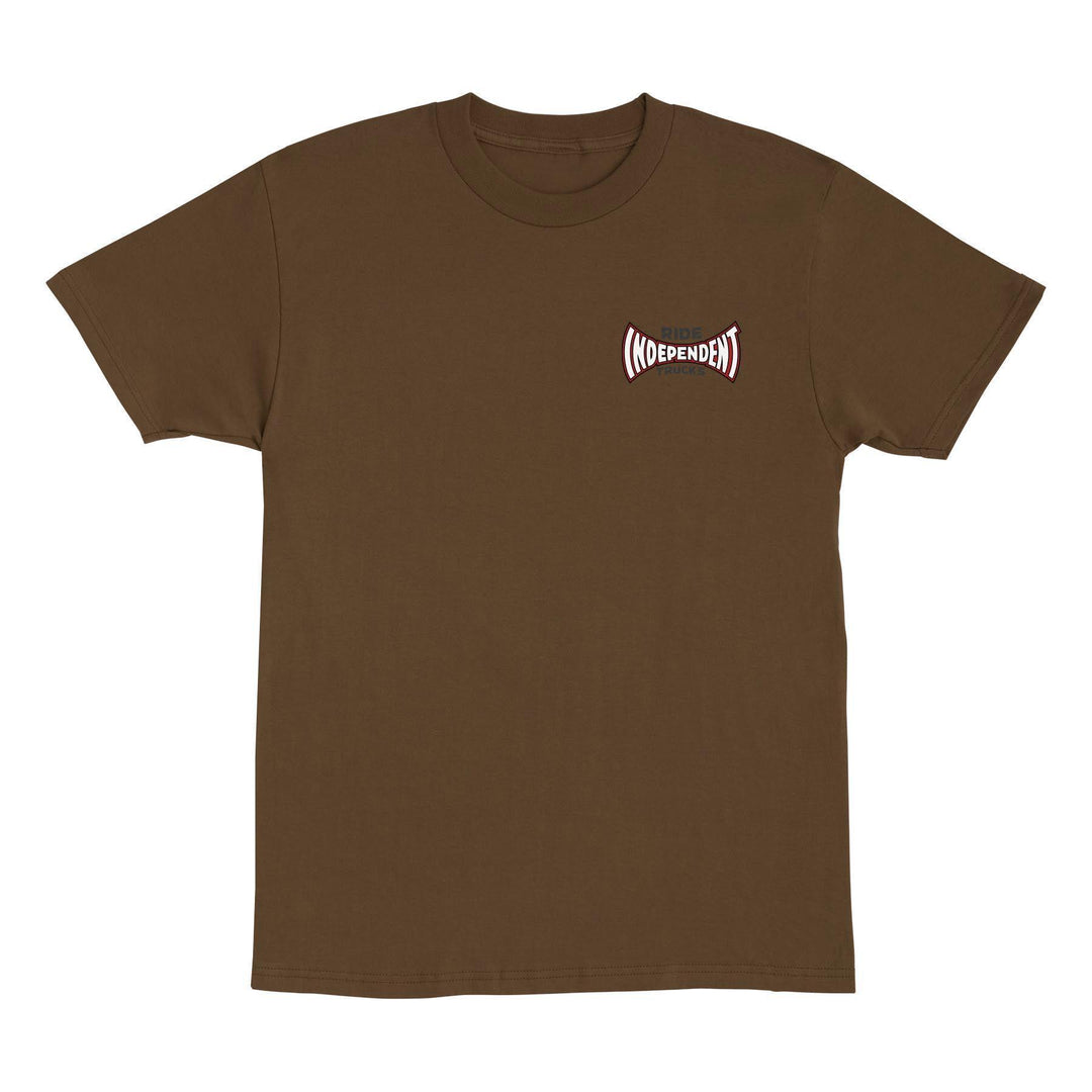 INDEPENDENT Rose Span Tee Dark Chocolate