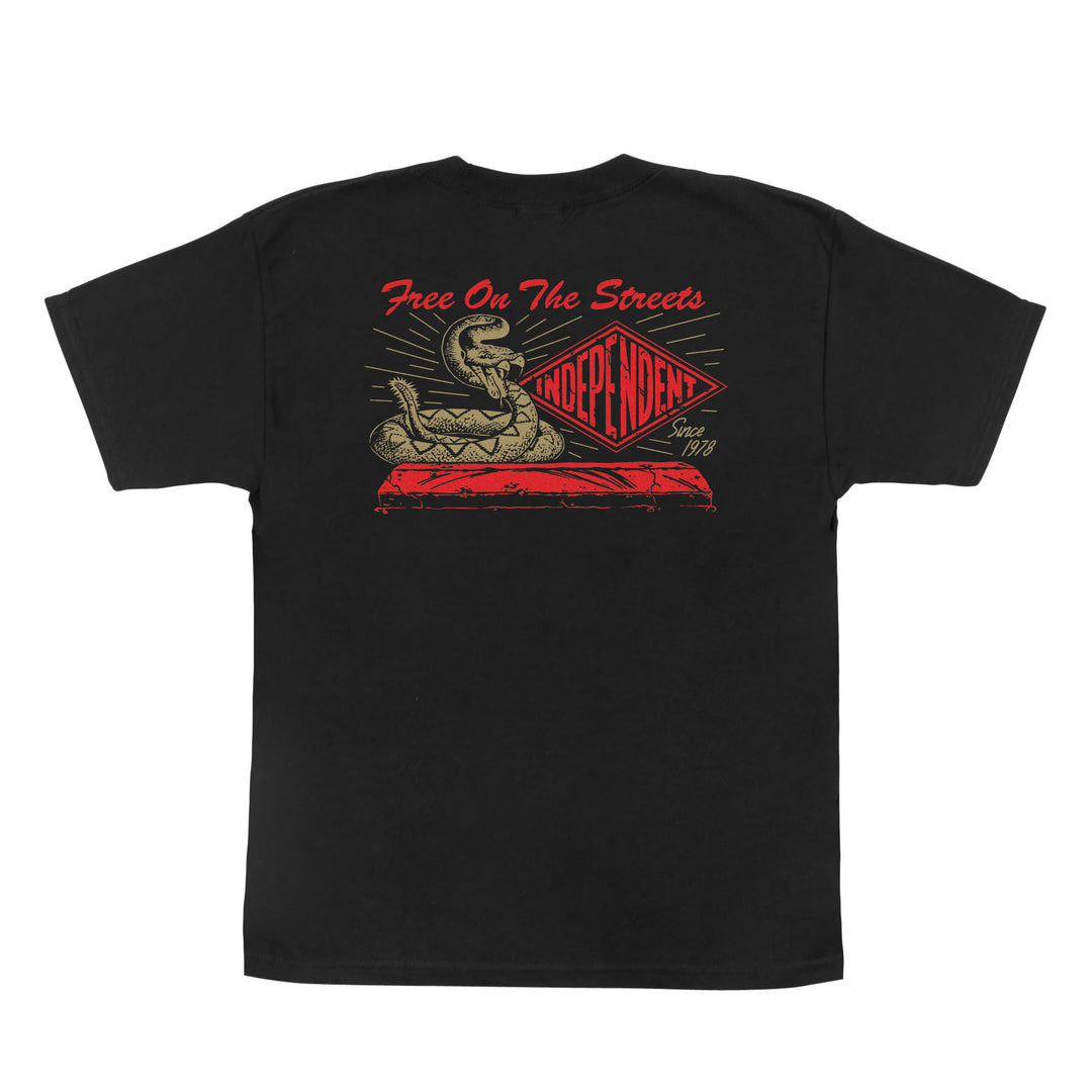 INDEPENDENT Youth Snake Bite Tee Black
