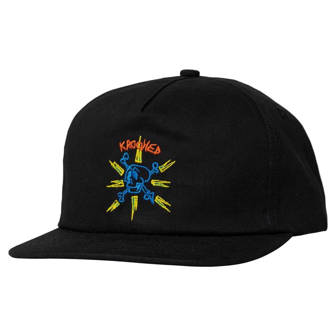 KROOKED Style Snapback Hat Black - Impact Skate