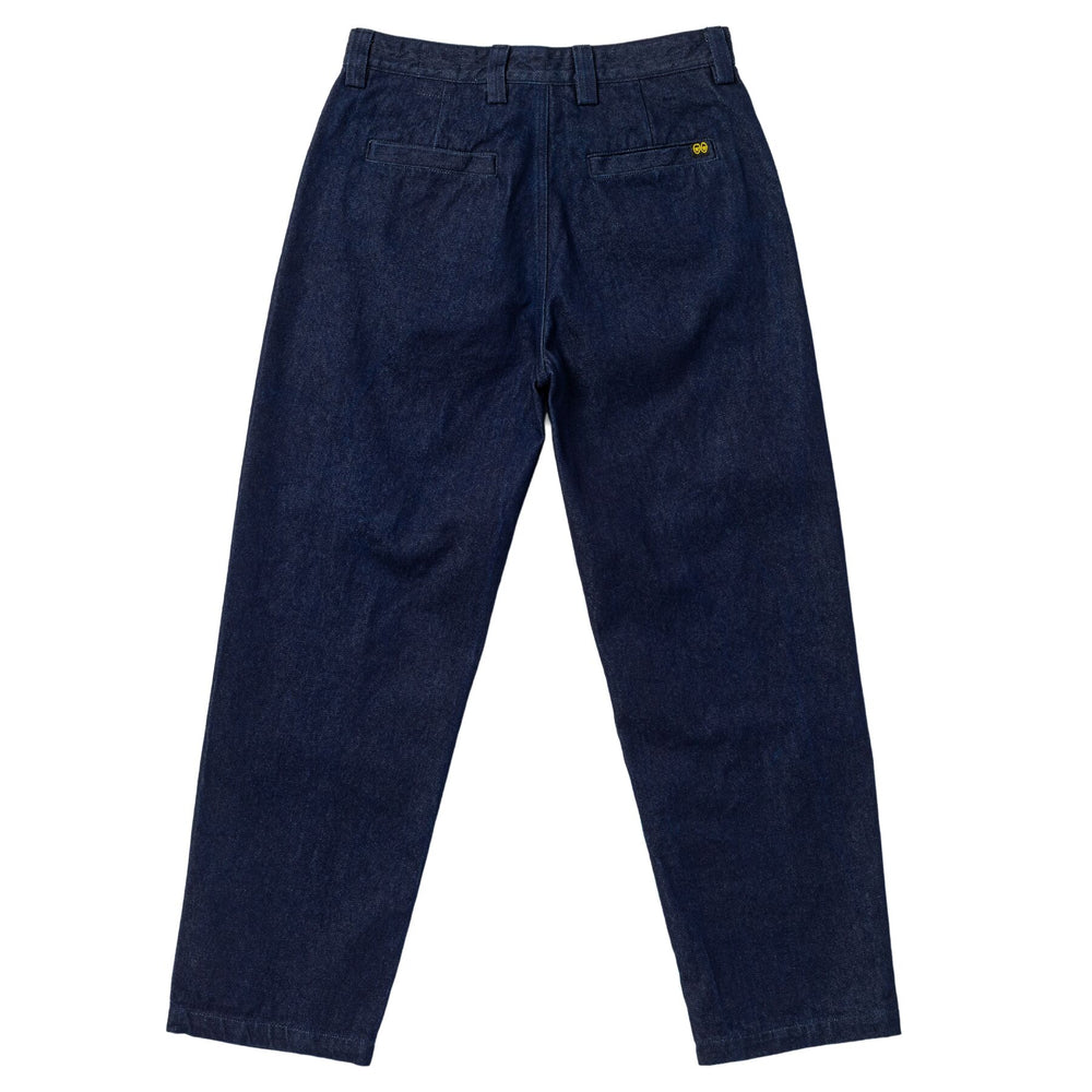 KROOKED Brush Skript Denim Pants Dark Rinse Wash
