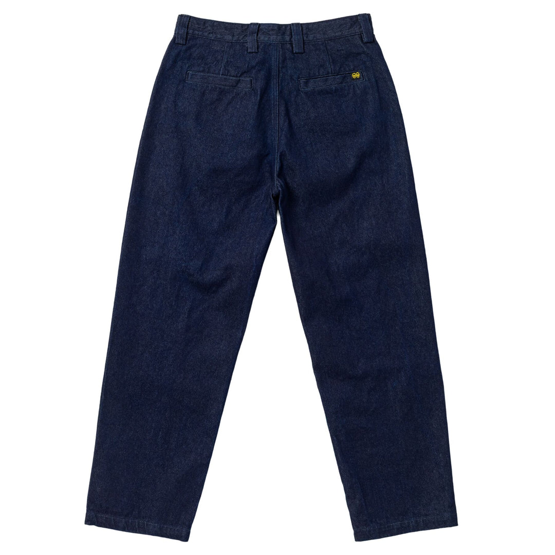 KROOKED Brush Skript Denim Pants Dark Rinse Wash