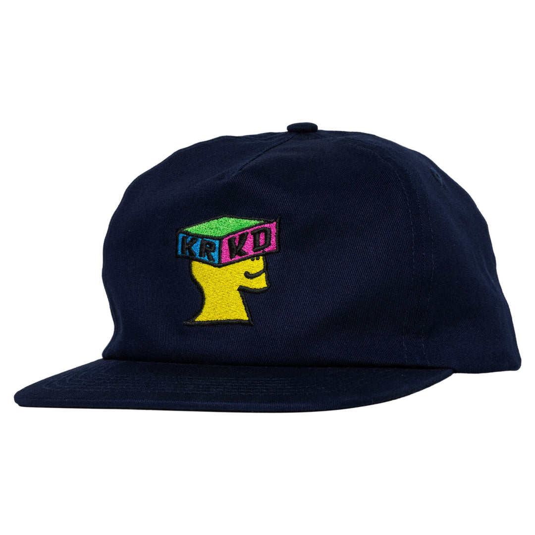 KROOKED Dimentional Snapback Hat Navy