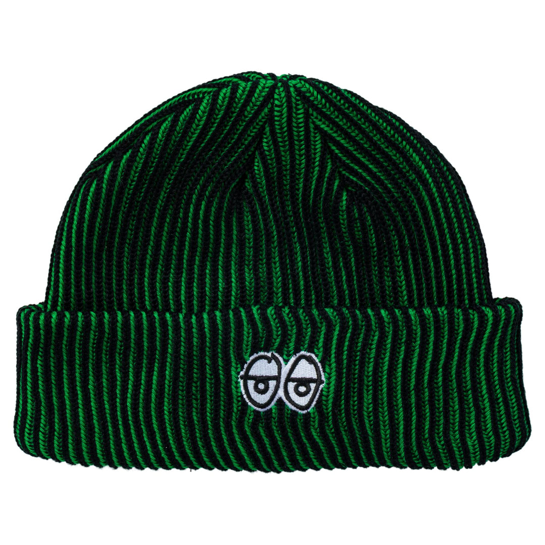 KROOKED Eyes Fill Cuff Beanie Black/Green
