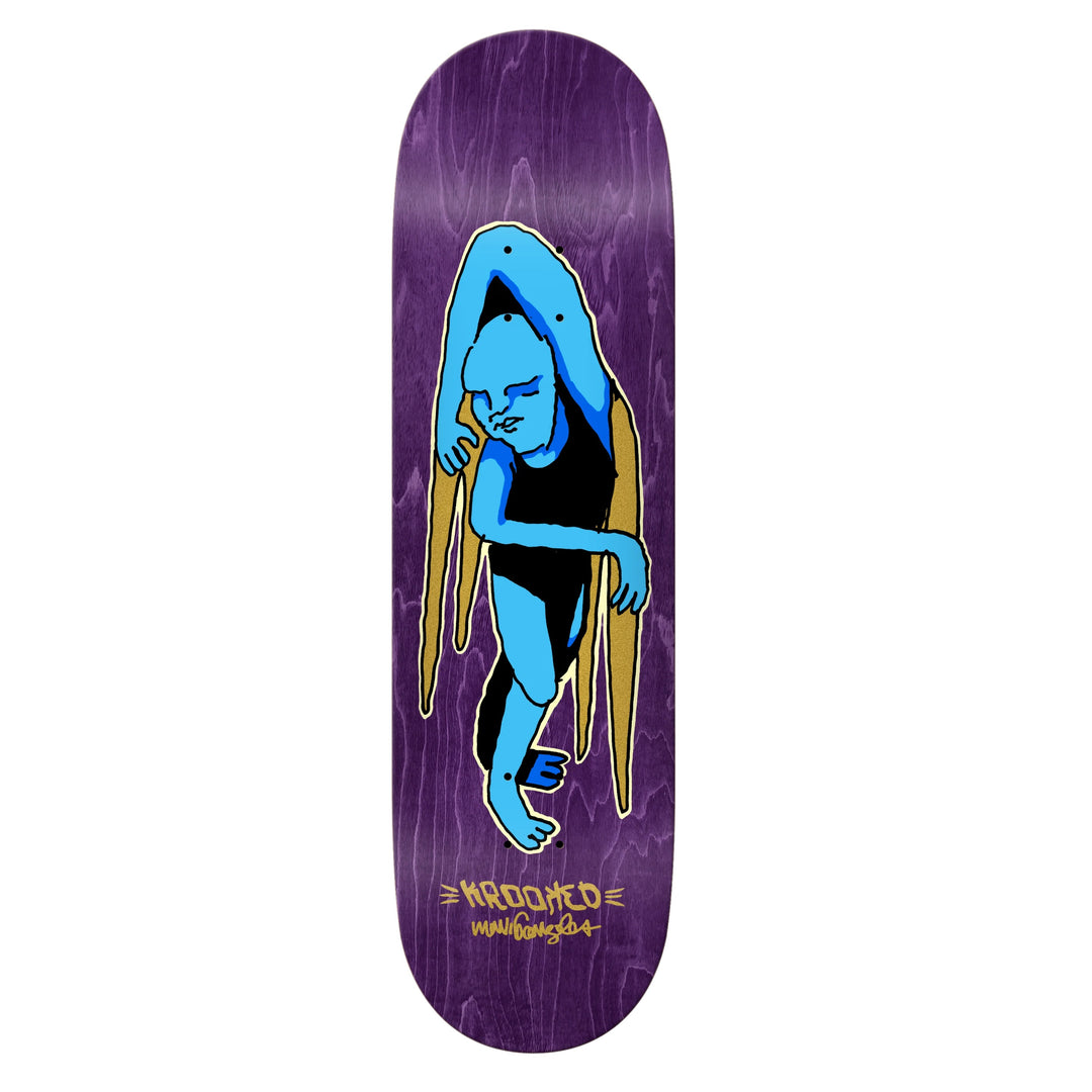 KROOKED Gonz Lay Lying Skateboard Deck 9.0