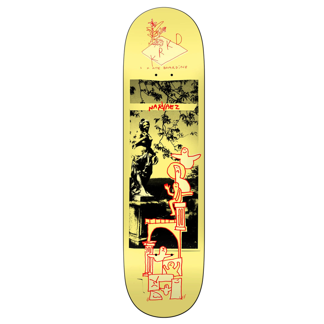 KROOKED Narvaez Sculpture Garden Skateboard Deck 8.38