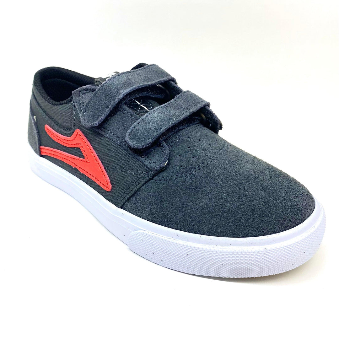 LAKAI Kid's Griffin Charcoal/Flame Suede - Impact Skate