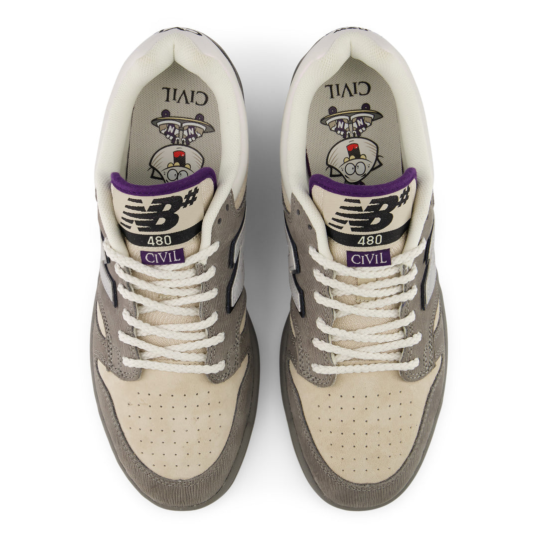 NEW BALANCE NUMERIC Civil 480 Quahog Grey Shoes