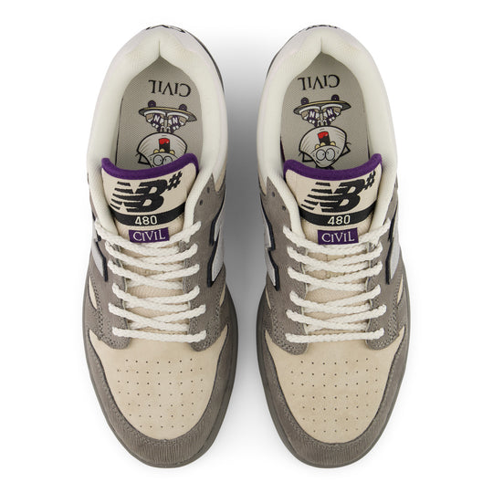 NEW BALANCE NUMERIC Civil 480 Quahog Grey Shoes