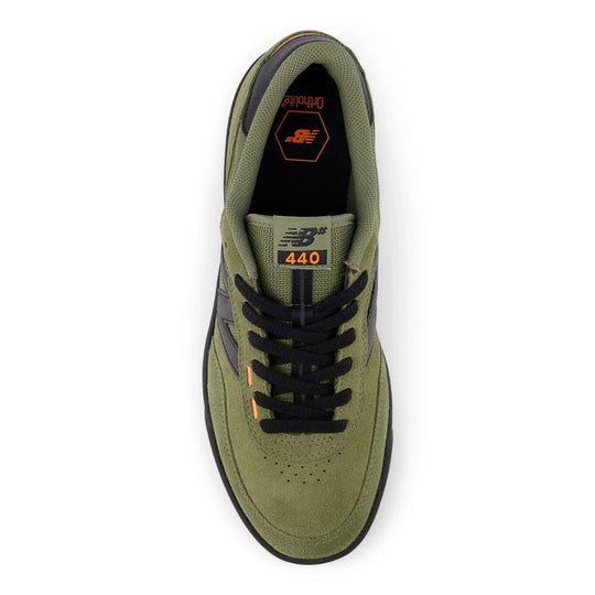NEW BALANCE NUMERIC 440 V2 Green/Black Skateboard Shoes