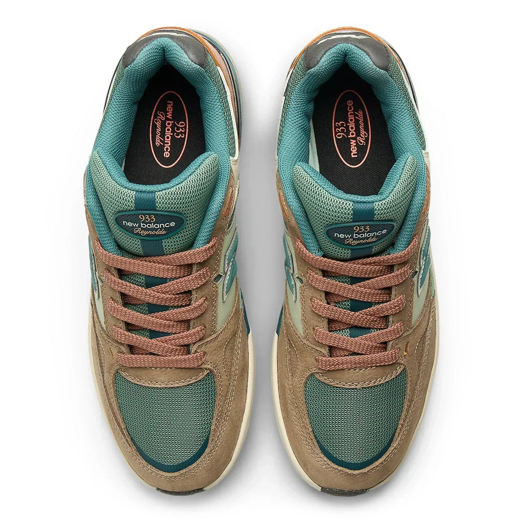 NEW BALANCE NUMERIC Andrew Reynolds 933 Brown/Green Shoes
