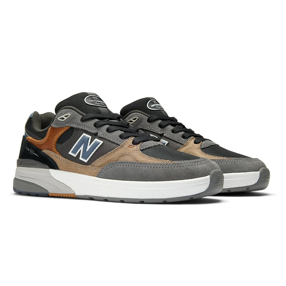 NEW BALANCE NUMERIC Reynolds 933 Grey/Blue Skateboard Shoes