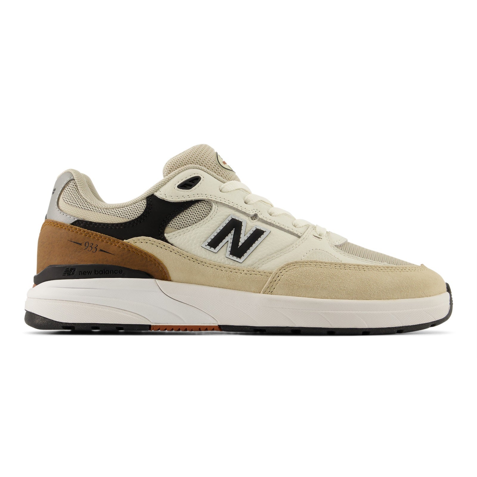 NEW BALANCE NUMERIC Reynolds 933 Brown/White Shoes – Impact Skate