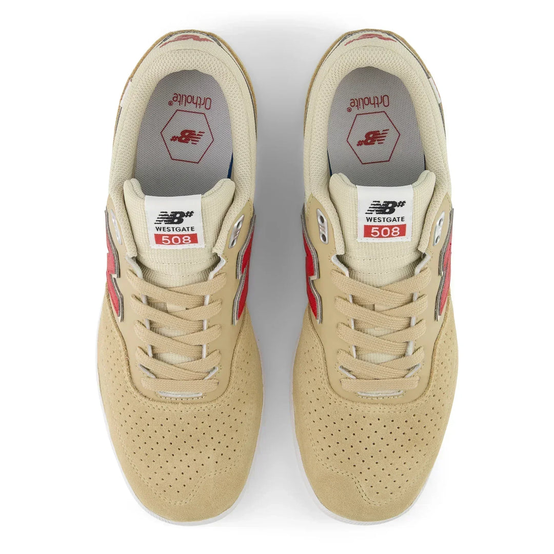 NEW BALANCE NUMERIC Westgate 508 Shoes Beige/Red Shoes UN508TBR