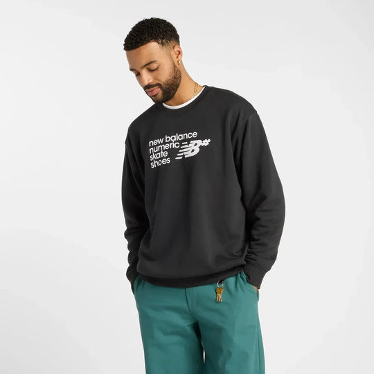 NEW BALANCE NUMERIC French Terry Crewneck Black