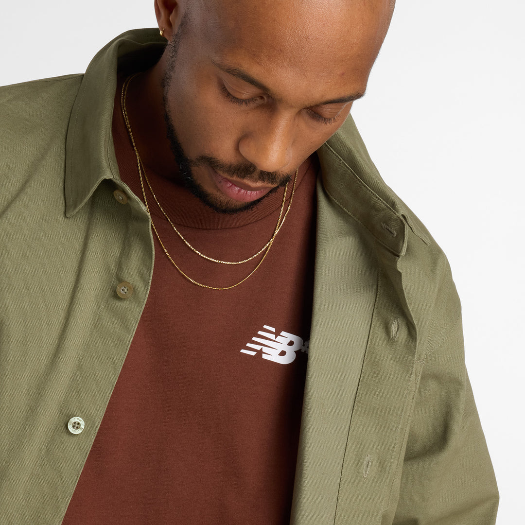 NEW BALANCE NUMERIC Small Logo Tee Pumpernickel