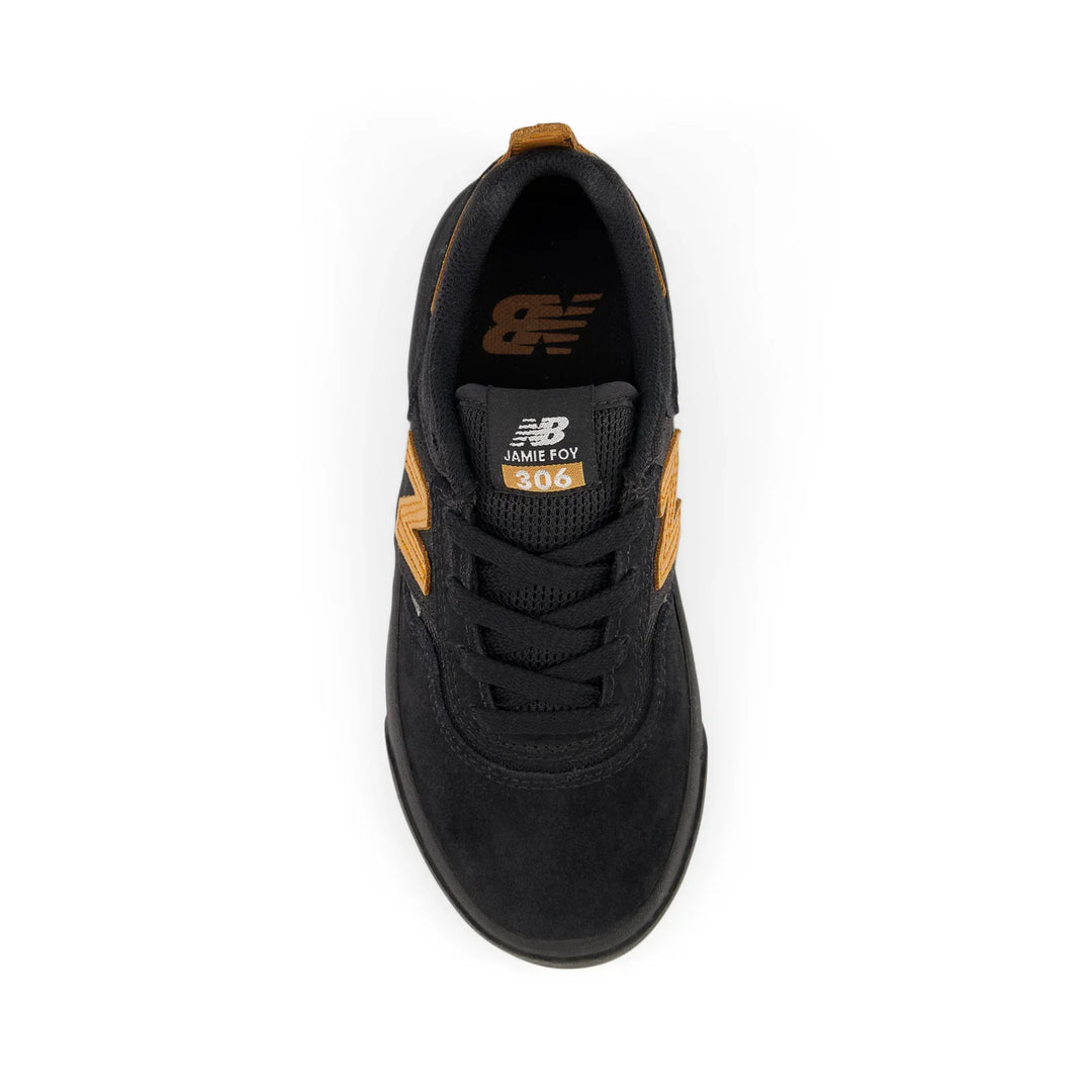 NEW BALANCE NUMERIC Youth Foy 306 Black/Brown Skateboard Shoes