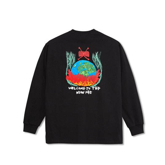 POLAR Welcome To The New Age Longsleeve Black - Impact Skate