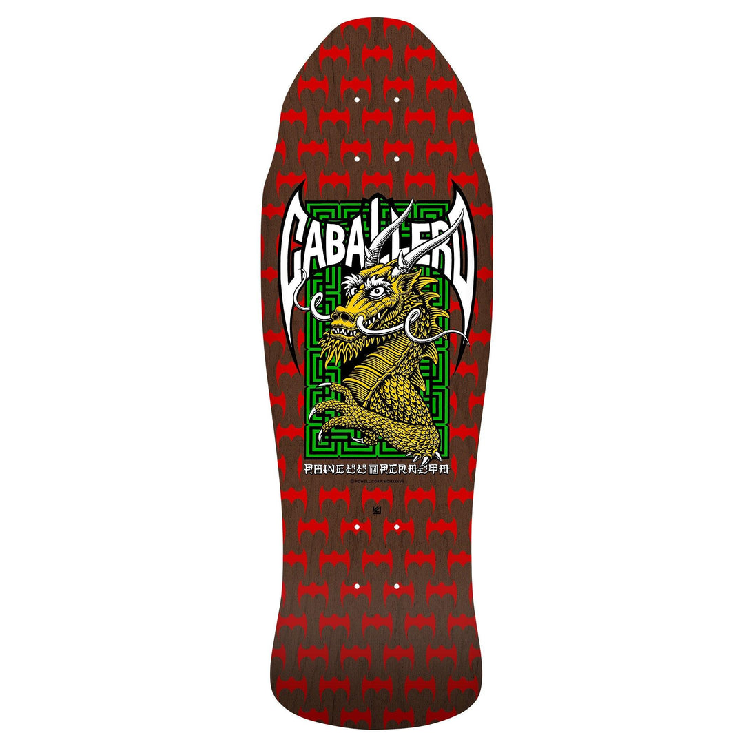 POWELL PERALTA Caballero Street Dragon Reissue Red/Brown Deck 9.625 - Impact Skate