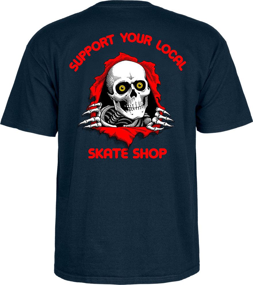 POWELL PERALTA SYLSS Ripper Tee Navy - Impact Skate