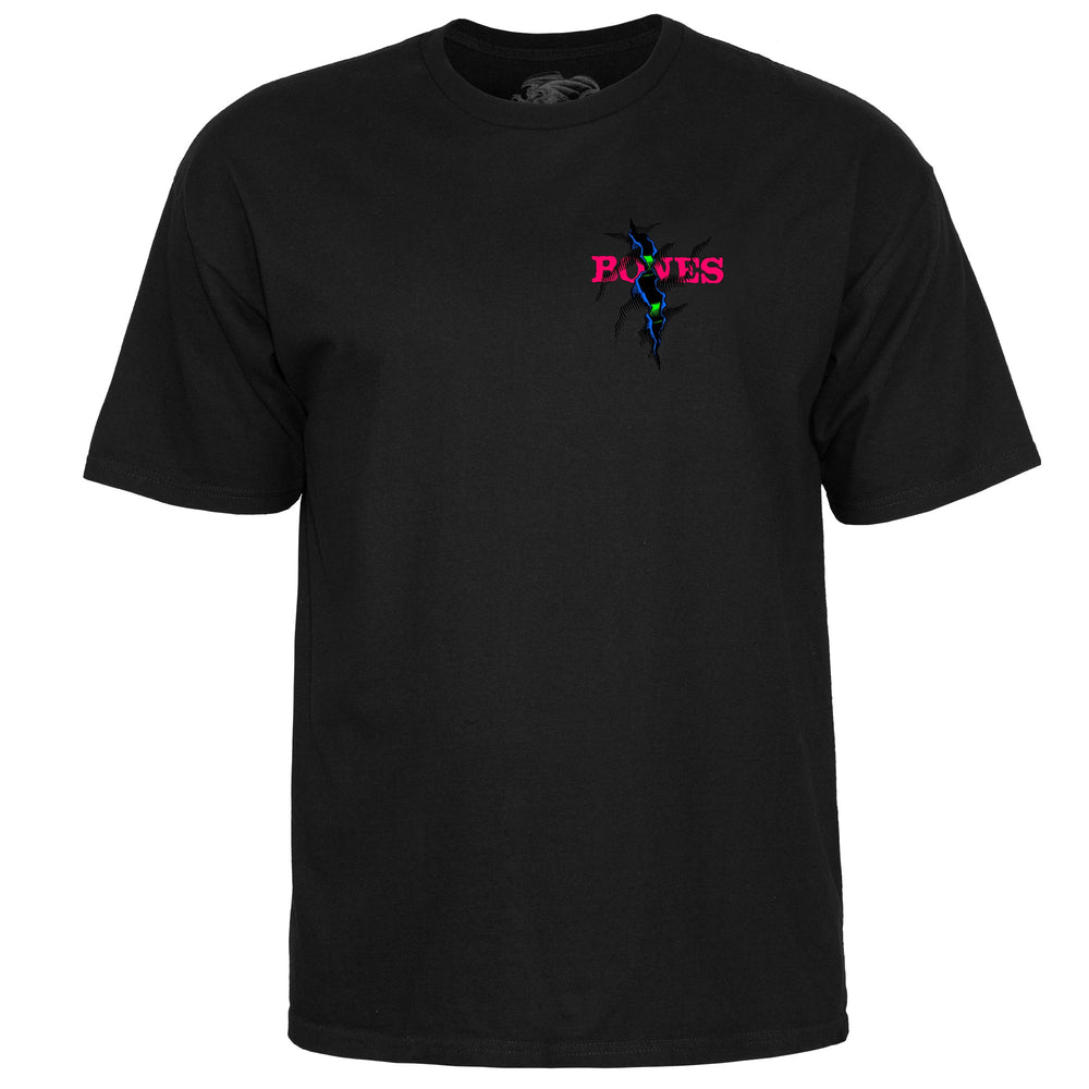 POWELL PERALTA Shred Blacklight Tee Black