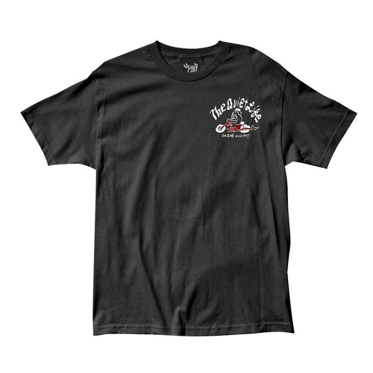 QUIET LIFE Moto Dog Shop Tee Black - Impact Skate