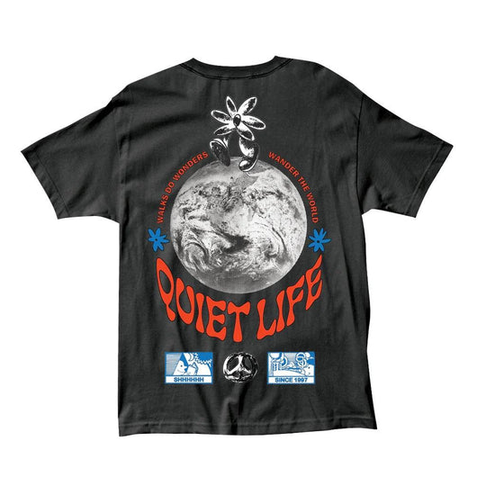 QUIET LIFE Walks Do Wonders Tee Black - Impact Skate