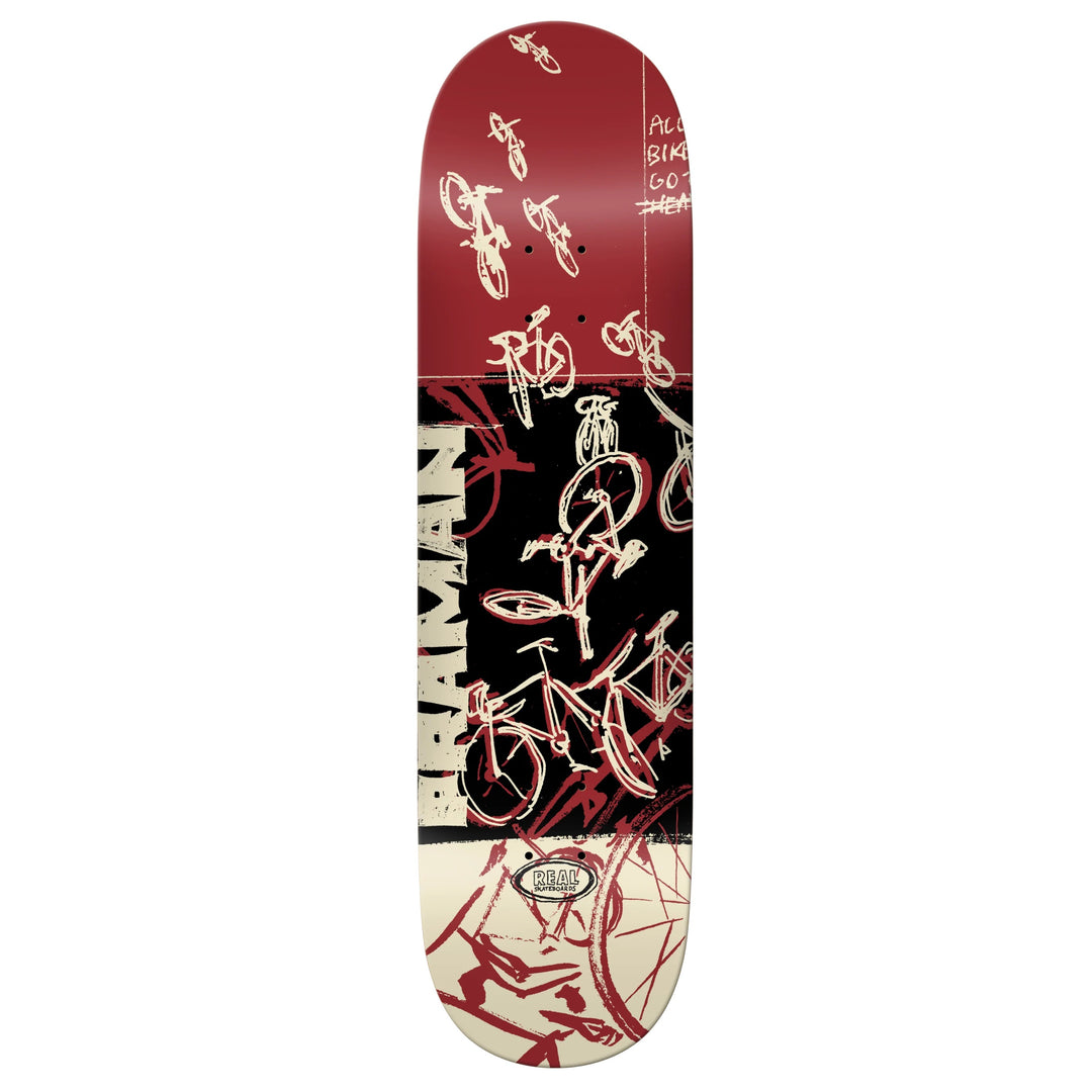 REAL Praman Bike Purgatory Skateboard Deck 8.25
