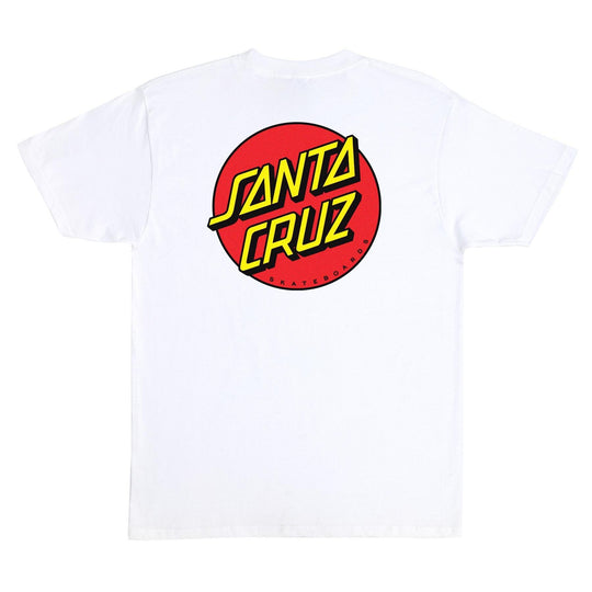 SANTA CRUZ Classic Dot Tee White - Impact Skate