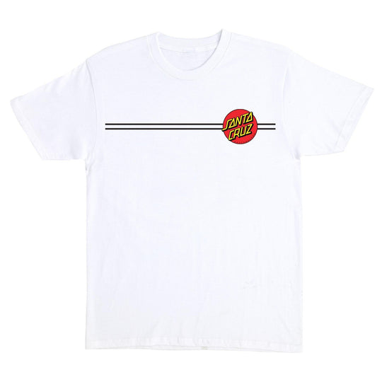 SANTA CRUZ Classic Dot Tee White - Impact Skate