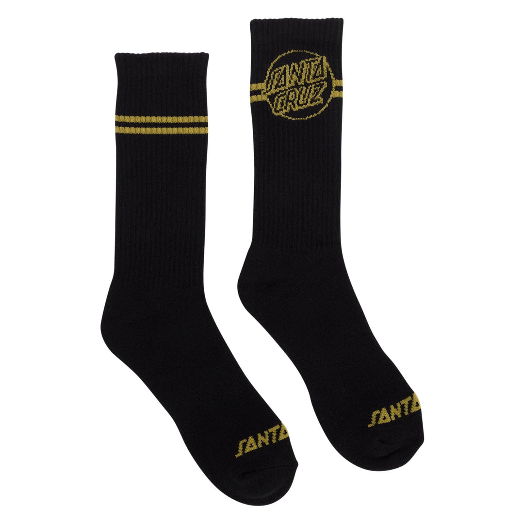 SANTA CRUZ Odyssey Crew Socks Black - Impact Skate