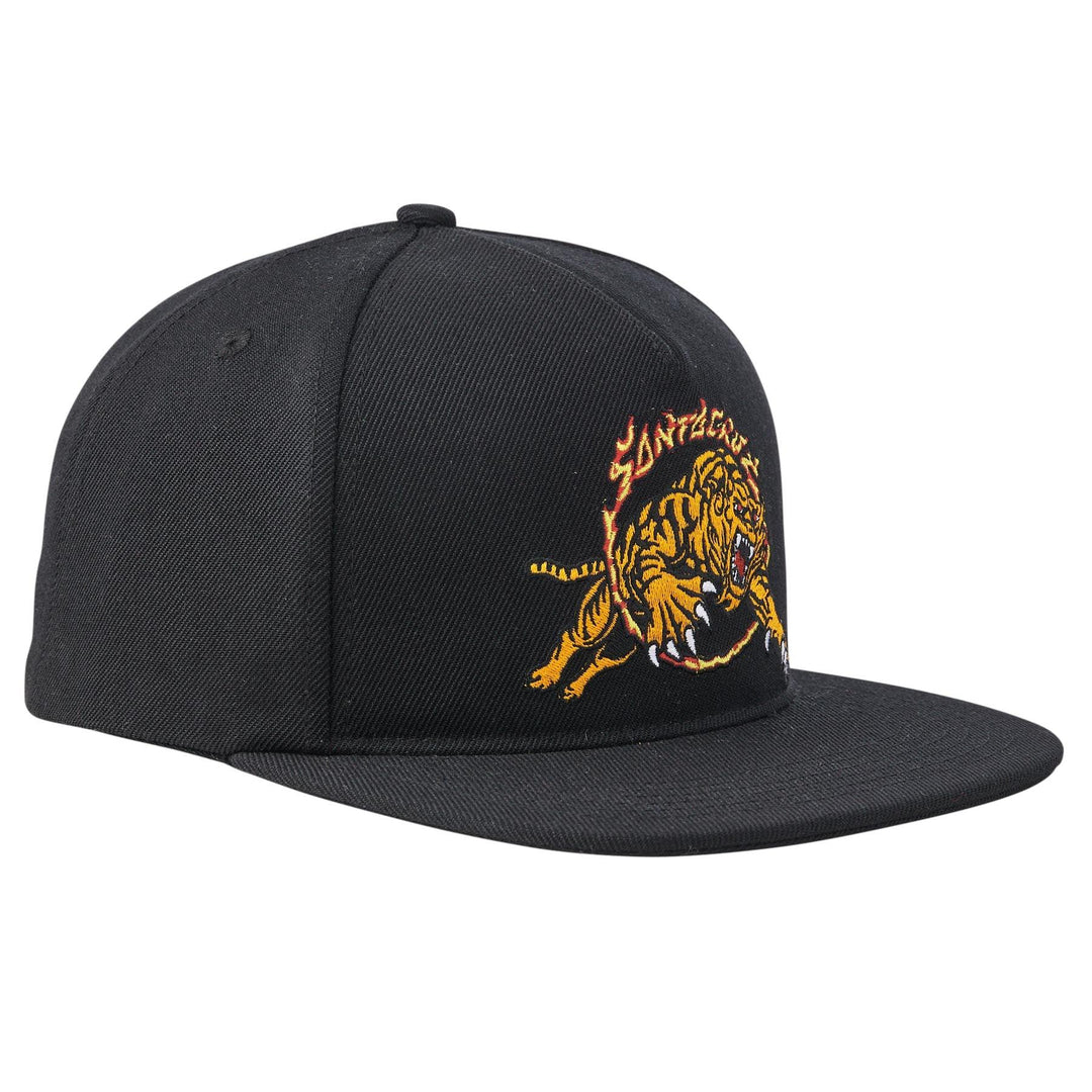 SANTA CRUZ Salba Tiger Snapback Hat Black - Impact Skate