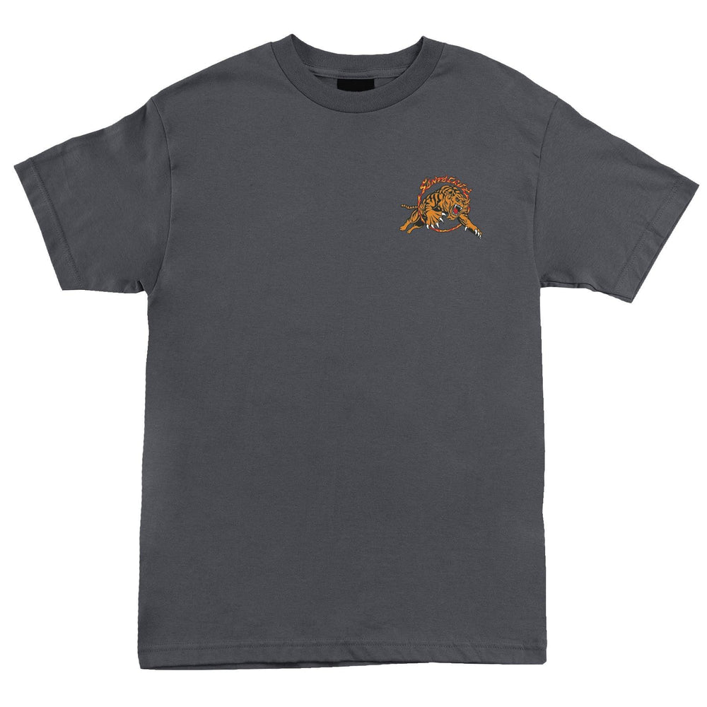 SANTA CRUZ Salba Tiger Tee Charcoal - Impact Skate